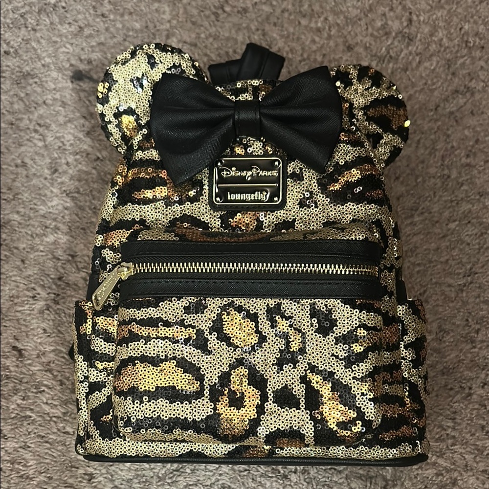 Loungefly Leopard Sequin Backpack